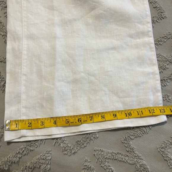 Land’s End White Linen Wide-Leg Pants size XL - Picture 8 of 8